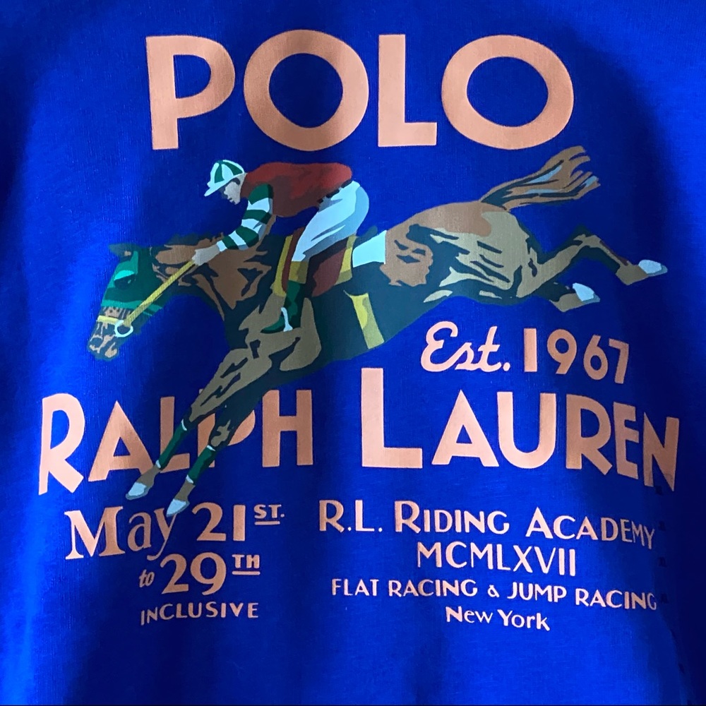 Polo by Ralph Lauren Blue Graphic Hoodie - Picture 8 of 11